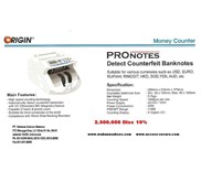Mesin Hitung Uang, Money Counter ORIGIN PROnotes
