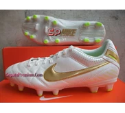 SEPATU BOLA NIKE TIEMPO NATURAL IV FG White-Gold-Volt