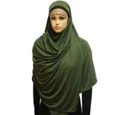 Pashmina rayon hijau army