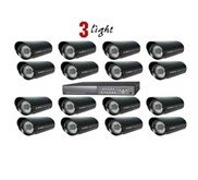 Paket 16 Channel 3Light Bullet Camera