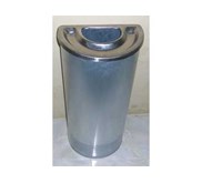 Tempat Sampah Stainless / Dust Bin Stainless Setengah Lingkaran