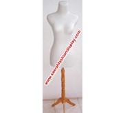 Patung Micky wanita + kaki kayu