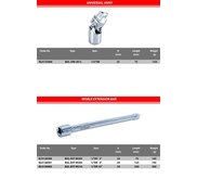 Bullocks Kunci Socket Universal Joint, Wobble Extension Bar