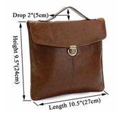 7073B Cowboy 100% Vintage Leather I-pad Tablet Read Accessorie Holder