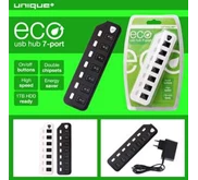 uNiQue USB Hub 2.0 7-Port Eco + Adaptor
