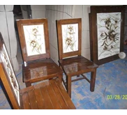 Meja makan motif marmer