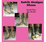 batik wedges shoes