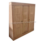lemari Pakaian Minimalis Jati 3 Pintu Sliding Kode: FJLP-25