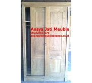 almari pakaian minimalis pintu 2