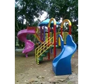 playground seluncur double ( spiral + lengkung)