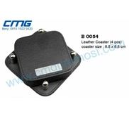 TEMPAT TATAKAN GELAS KULIT ( 4 Pcs ) , LEATHER COASTER ( 4 Pcs ) LW24B0054