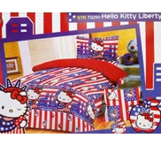 Sprei Katun Lokal ( STR Hello Kitty Liberty)