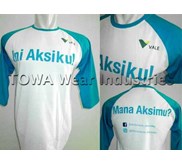 Konveksi Bikin Kaos Raglan Kombinasi Sablon Bahan Cotton Combed