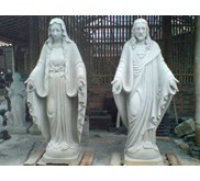 Patung Rohani_ 2_ Katolik_ Tuhan Yesus & Bunda Maria