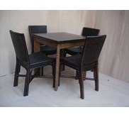 Nirwana Leather Dining Chair & Table - Stock 1 set only