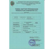 TANDA DAFTAR PERSEKUTUAN KOMANDITER PEMERINTAH KABUPATEN MOJOKERTO