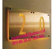 Letter Huruf Stainless, Kuningan, Galvanil