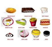 BANTAL UNIK ANEKA MOTIF MAKANAN