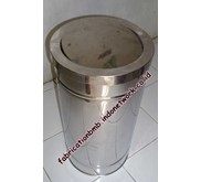 buat tempat sampah stainless | tempat sampah stainless model swing | tong sampah stainless | bak sampah stainless | tempat sampah stainless tutup goyang | tempat sampah stainless unik