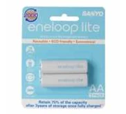 Battery Rechargeable AA SANYO eneloop lite ( ISI 2) * GRATIS FlashDisk KingStone 64 GB