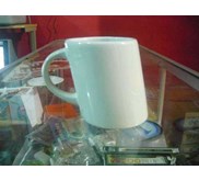 Mug Bambu Biasa Putih