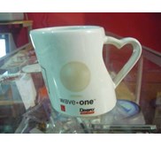 Mug Bambu Love Putih