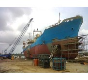 CEMENT CARRIER 6500 DWT ON YARD DOCKING FOR REPAIR, ME & AU. SERVICES, SANDBLASTING & PAINTING