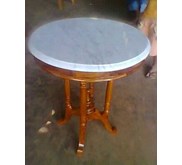 Meja Lingkar ( Top Marmer)