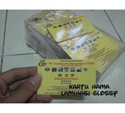 Kartu Nama Laminasi Glossy