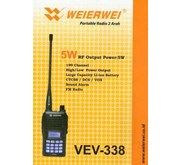 HANDY TALKY WEIERWEI VEV-338 VHF ( NEW VERSION )
