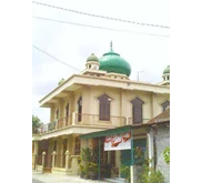kubah masjid hijau di SMA Saraswati