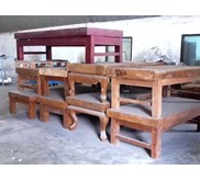 Meja Jati tebal 12cm
