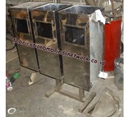 tong sampah gantung | tempat sampah stainless pilah tiga | tong sampah unik | tempat sampah stainless | baksampah stainless steel