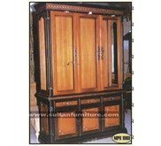 SULTAN FURNITURE, supplier furniture ukir jati Jual furniture ukir jati Jepara, lemari hias ukir jati almari jati ukir, furniture ukir jati lemari ukir jati, almari hias jati minimalis Code MPB 1069