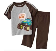 Carter' s 2 pcs I Love Dirt