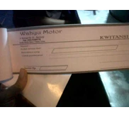 Kwitansi Wahyu Motor