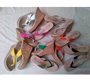 Sandal wedges butterfly