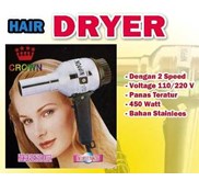 HAIR DRYER CROWN