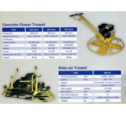 Dynamic Power Trowel dan Ride On