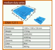 Pallet Plastik Medium Duty