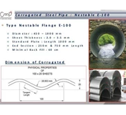 Type Nestable Flange E-100 ( Corrugated Steel Pipe)