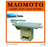 meja vacuum setrika uap