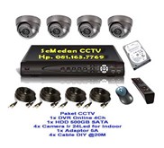 PAKET CCTV 4 CAMERA IR 24LED