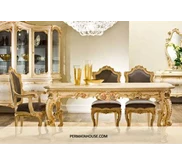 Classic Rectangular Carved Dining Table 180
