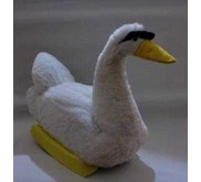 Boneka Angsa Putih, Mainan Anak yang lucu dan bisa dinaiki dibuat dari KARDUS