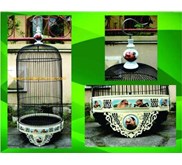Sangkar Burung Lovebirdird Motif gambar Goro -Goro. Sangkar untuk Ciblek, Kenari, Kolibri, Blackstroot, Prenjak, Pleci.