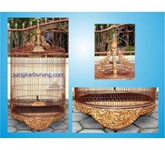 Sangkar Motif 500 Dewa untuk Murai batu , kacer, poksai, jalak, jalak uren, cucak rowo.