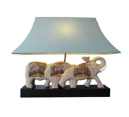 triple elephant lamp