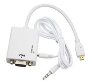 HD Conversion Cable With VGA+ Audio Output / Konverter MICRO HDMI to VGA ( Komputer Bintaro, Pondok Indah, Rempoa, Ciputat, Lebak bulus, Pondok Pinang, RS FATMAWATI Jakarta Selatan)