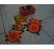 tatakan gelas model kura-kura